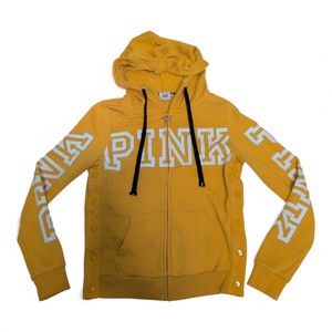PINK Victoria's Secret Yellow Zip Hoodie XS‎